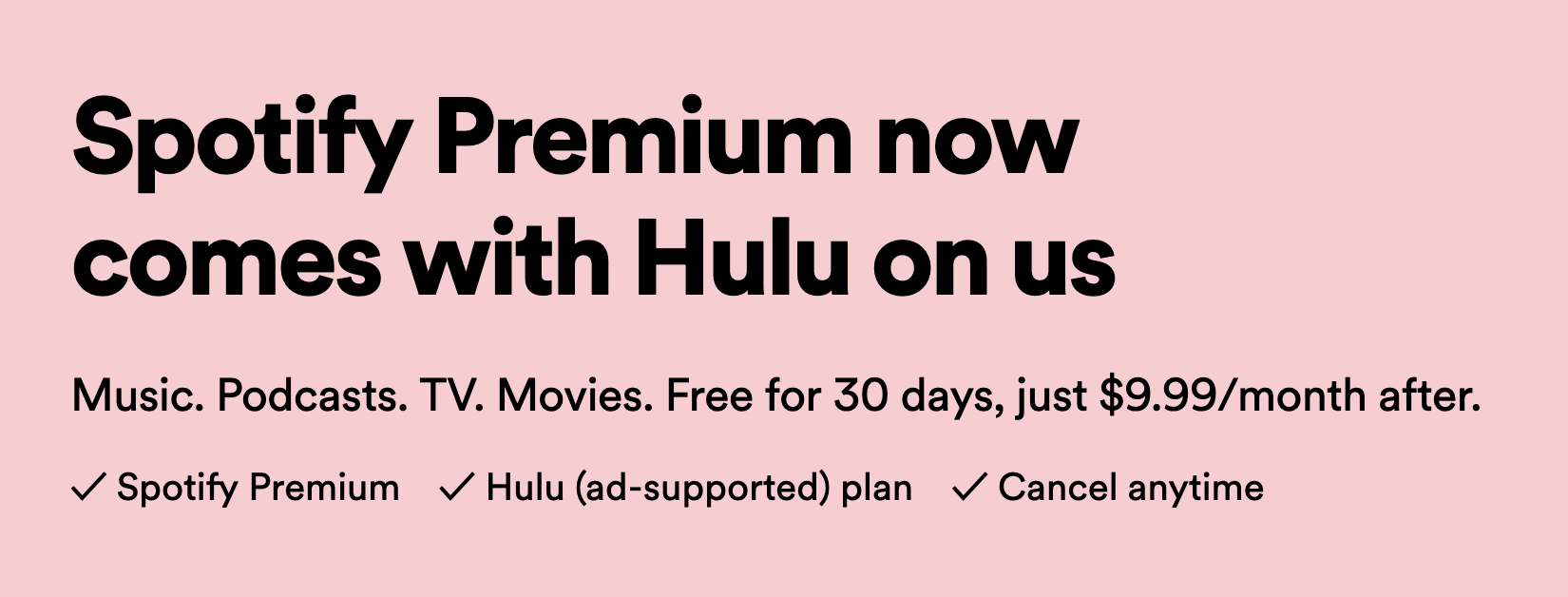 spotify and hulu deals